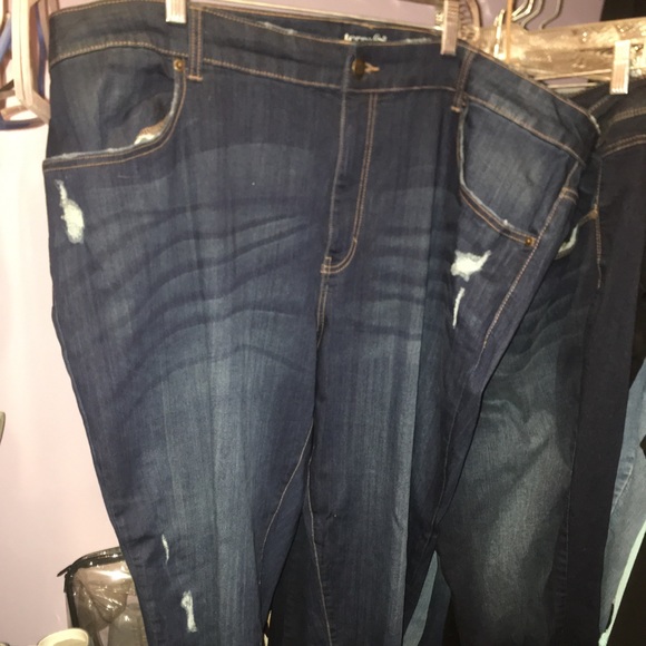 terra and sky skinny ankle jeans